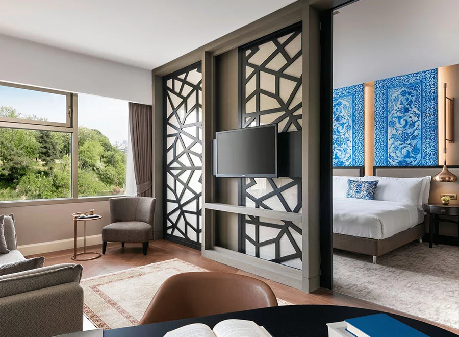 Teska Ritz Carlton İstanbul Otel Yer Duvar ve Mobilya Kaplama Projesi