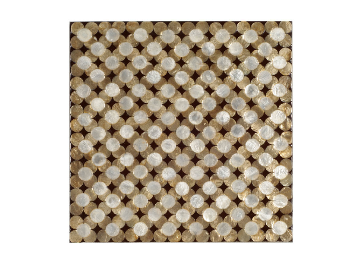 HMT Mop Pinctada (Gallery 2) Floral2 Choco Brown Doğal Laminat Panel