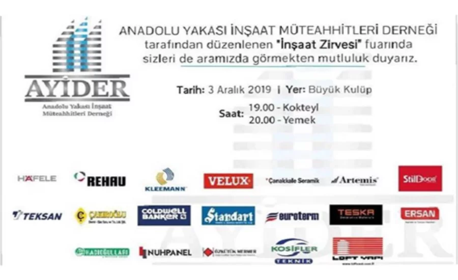 AYİDER İnşaat Zirvesi 2019