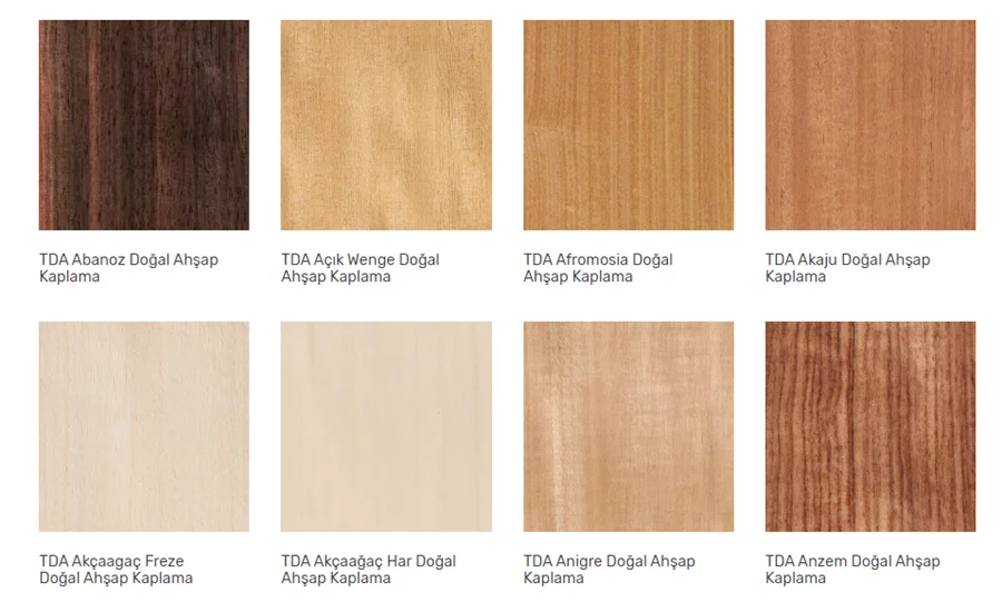 Ahşap Kaplama Renkleri
