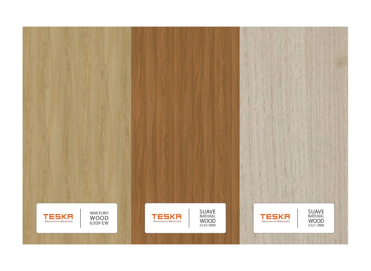 TESKA Natural Euro Wood HPL Kompakt Laminat Mobilya Kaplama