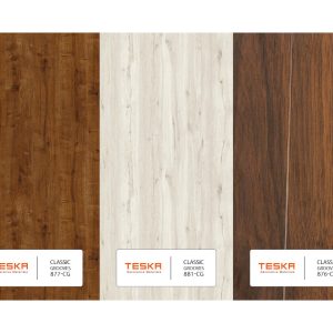 TESKA Classic Grooves HPL Kompakt Laminat Mobilya Kaplama